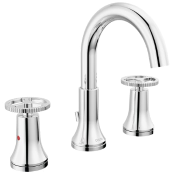 Delta Trinsic®: Two Handle Widespread Bathroom Faucet in Chrome