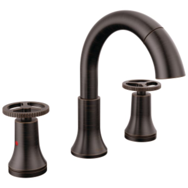 Delta Trinsic®: Two Handle Widespread Pull Down Bathroom Faucet in Venetian Bronze