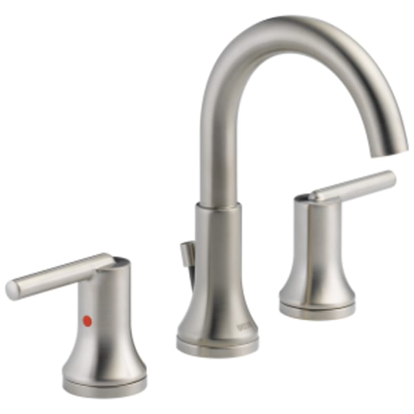 Delta Trinsic®: Two Handle Widespread Bathroom Faucet in Stainless