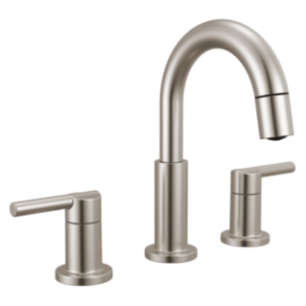 Delta Nicoli® Two Handle Widespread Pull-Down Bathroom Faucet Stainless