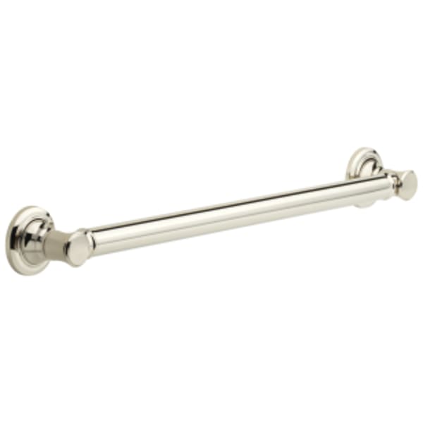 Delta BathSafety: 24" Traditional Decorative ADA Grab Bar in Polished Nickel