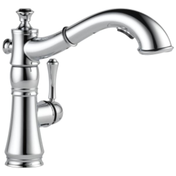 Delta Cassidy™: Single Handle Pull-Out Kitchen Faucet in Chrome