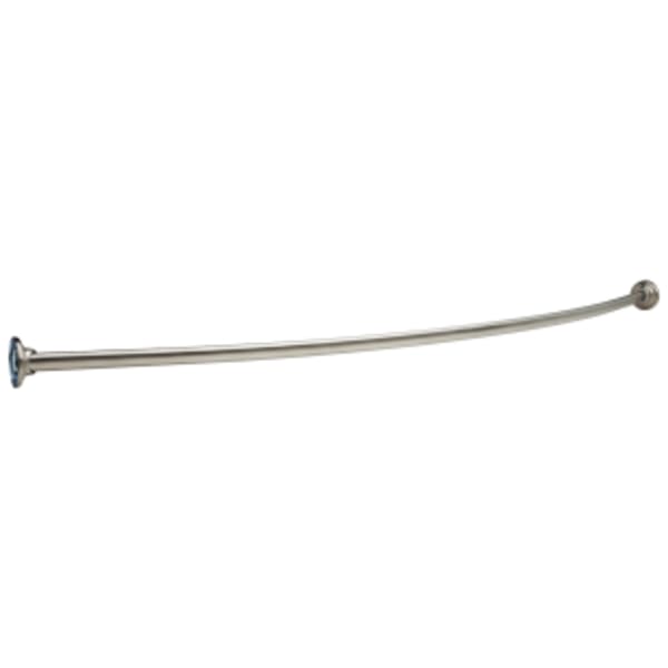 Delta Other: 1" x 5' Shower Rod with Brackets (6" Bow) in Brushed Stainless Steel