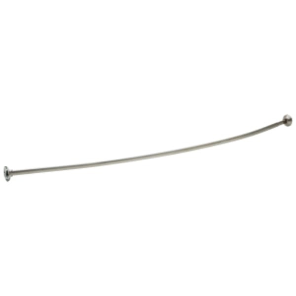 Delta Other: 1" x 6' Curved Shower Rod with Brackets, 6" Bow in Chrome
