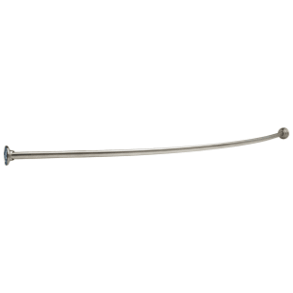 Delta Other: 1" x 6' Shower Rod with Brackets (6"Bow) in Brushed Stainless Steel