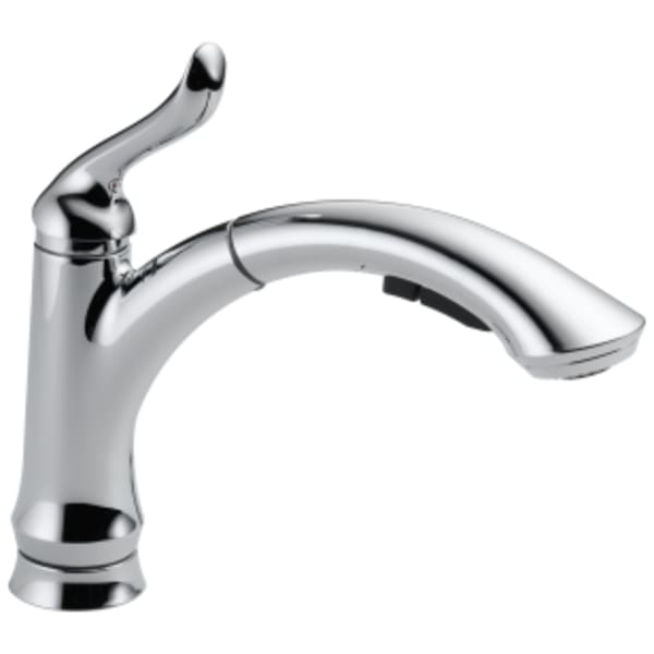 Delta Linden™: Single Handle Pull-Out Kitchen Faucet in Chrome