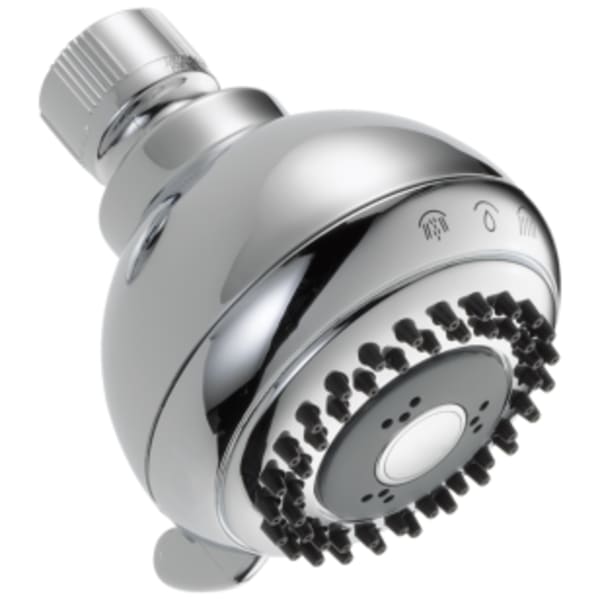 Delta Universal Showering Components: Fundamentals™ 4-Setting Shower Head in Chrome