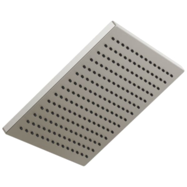 Delta Universal Showering Components: Single-Setting Metal Raincan Shower Head in Lumicoat Stainless