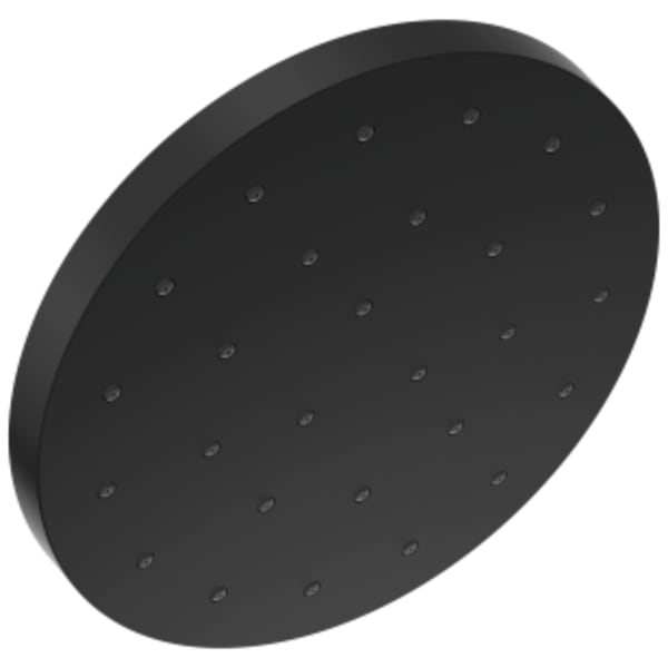 Delta Universal Showering Components: H2Okinetic® Single Setting Shower Head with UltraSoak™ in Matte Black