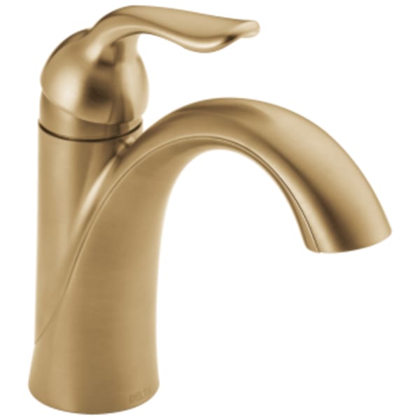 Delta Lahara®: Single Handle Bathroom Faucet in Champagne Bronze
