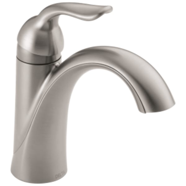 Delta Lahara®: Single Handle Bathroom Faucet in Stainless