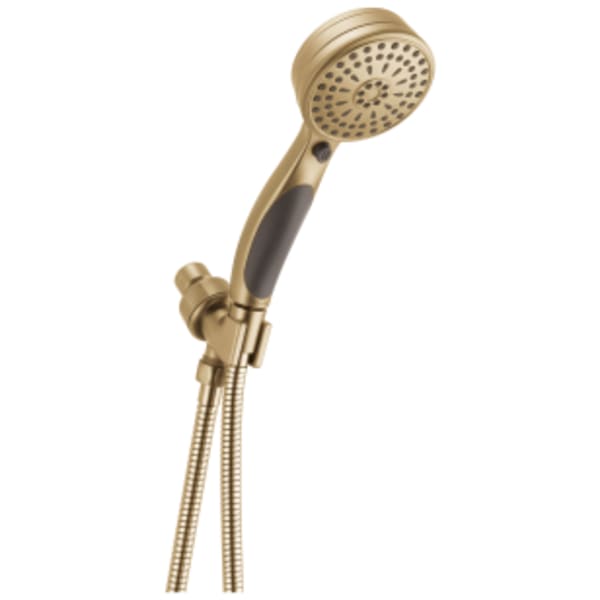Delta Universal Showering Components: ActivTouch® 9-Setting Shower Mount Hand Shower in Champagne Bronze