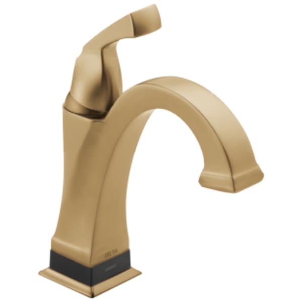 Delta Dryden™: Single Handle Bathroom Faucet with Touch2O.xt® Technology in Champagne Bronze