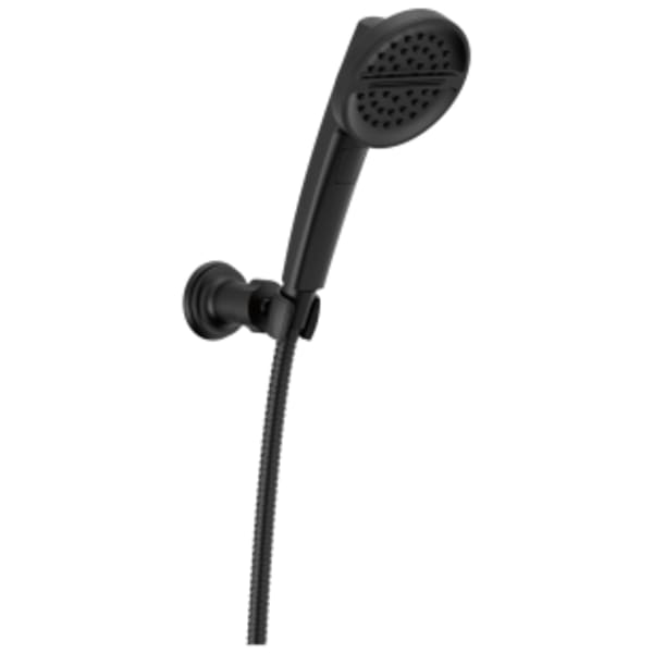 Delta Universal Showering Components: 3-Setting Wall Mount Handshower in Matte Black
