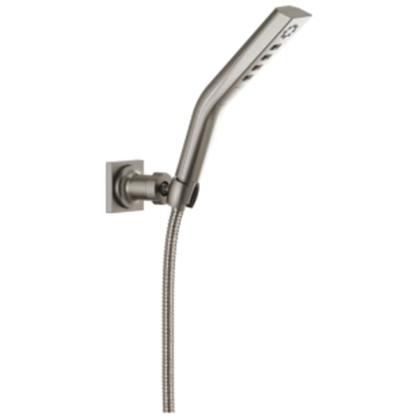 Delta Universal Showering Components: H2Okinetic® 3-Setting Wall Mount Hand Shower in Lumicoat Stainless