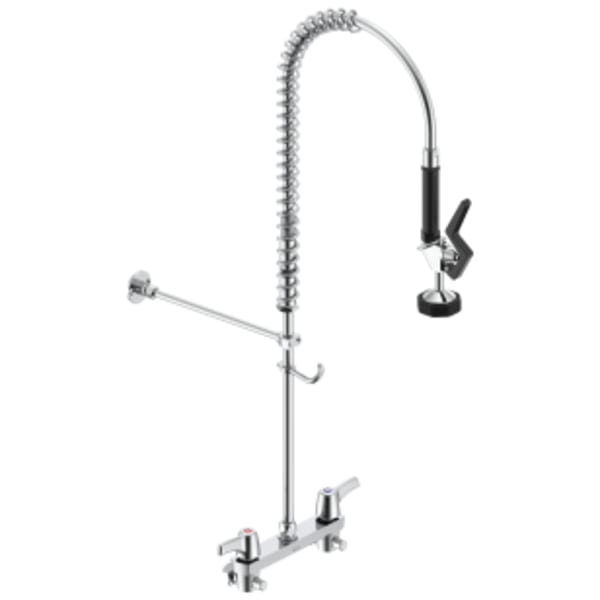 Delta Commercial 55C Pre-Rinse 8" Wallmount Faucet Chrome