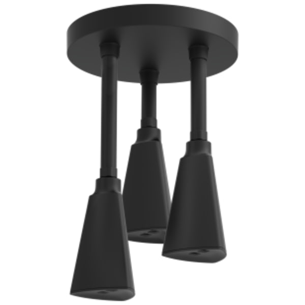 Delta Universal H2OKinetic® Pendant Raincan Shower Head Matte Black