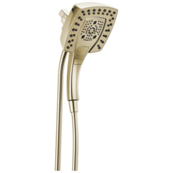 Delta Universal Showering Components: H2Okinetic® In2ition® 5-Setting Two-in-One Shower in Lumicoat Polished Nickel