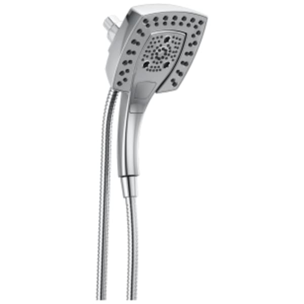 Delta Universal Showering Components: H2Okinetic® In2ition® 5-Setting Two-in-One Shower in Lumicoat Chrome