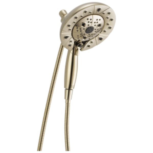 Delta Universal Showering Components: H2Okinetic® In2ition® 5-Setting Two-in-One Shower in Polished Nickel