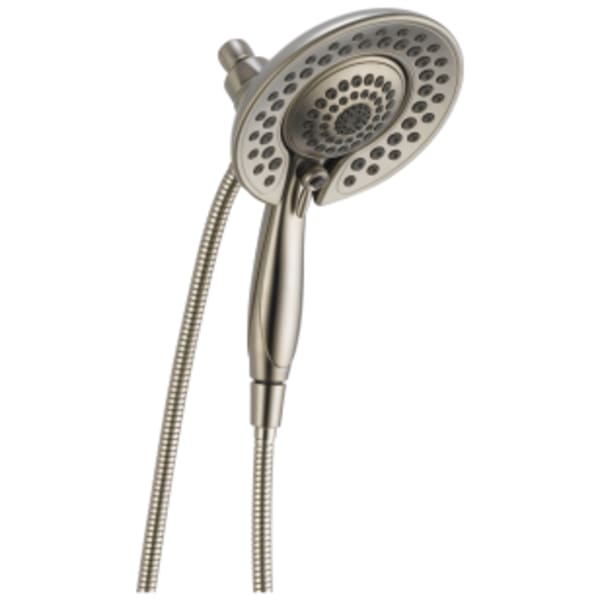Delta Universal Showering Components: In2ition® 5-Setting Two-In-One Shower in Lumicoat Stainless