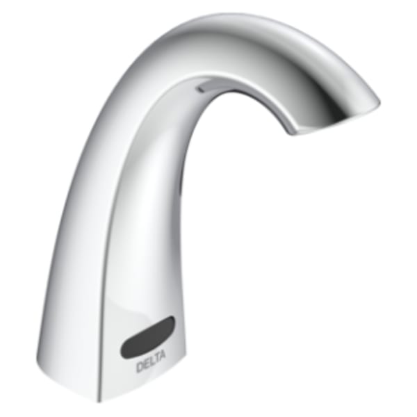 Delta Commercial 590T Deckmount Electronic Hi-Rise Faucet Battery 0.5GPM Chrome