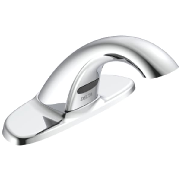 Commercial HDF®: Battery Electronic Lav Faucet, VR 0.5 GPM, L/Grid Strainer in Chrome