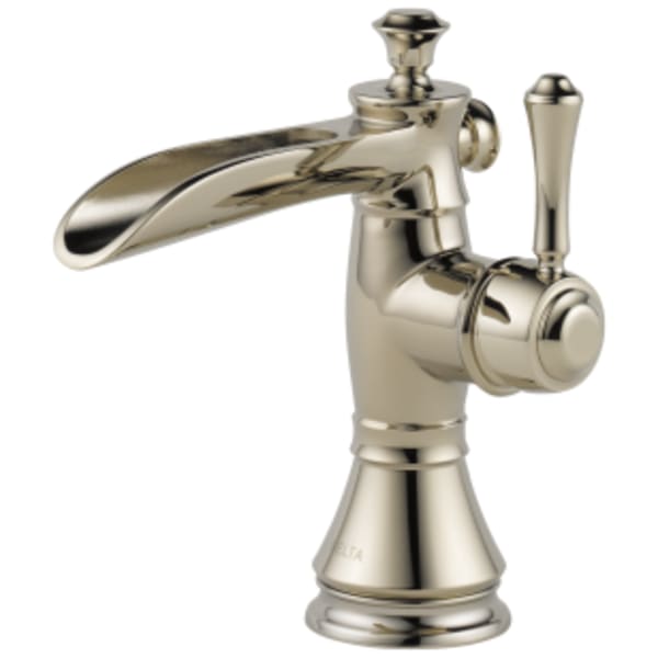 Delta Cassidy™: Single Handle Channel Bathroom Faucet in Polished Nickel