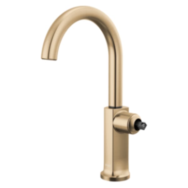Brizo Kintsu® Bar Faucet with Arc Spout Less Handle Lumicoat® Luxe Gold