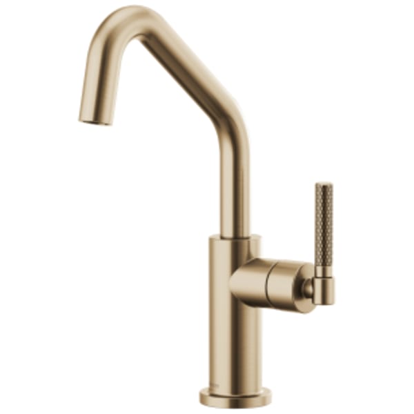 Brizo Litze® Bar Faucet with Angled Spout and Knurled Handle Kit Luxe Gold