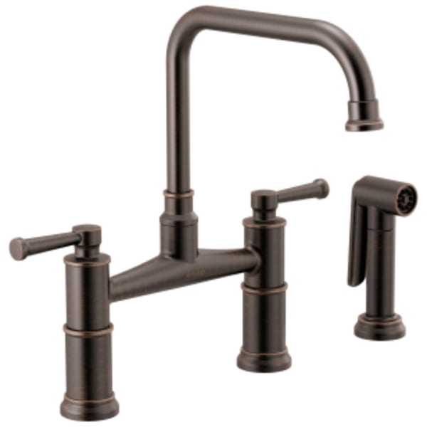 Brizo Artesso® Bridge Faucet with Side Sprayer Venetian Bronze