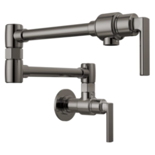 Brizo Kintsu® Wall Mount Pot Filler with Lever Handle Lumicoat® Black Onyx