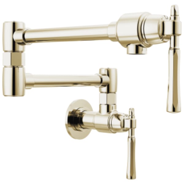 Brizo The Tulham™ Kitchen Collection by Brizo®: Wall Mount Pot Filler in Polished Nickel
