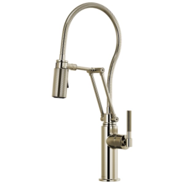 Brizo Litze®: Articulating Faucet With Finished Hose in Polished Nickel