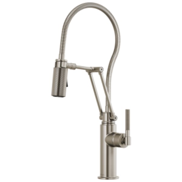 Brizo Litze®: Articulating Faucet With Finished Hose in Stainless
