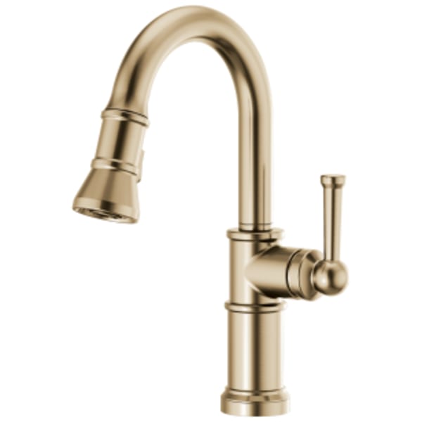 Brizo Artesso®: Pull-Down Prep Faucet in Luxe Gold