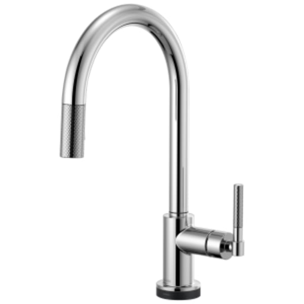 Brizo Litze®: SmartTouch® Pull-Down Kitchen Faucet with Arc Spout and Knurled Handle in Chrome