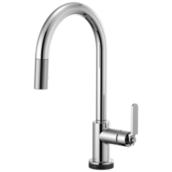 Brizo Litze®: SmartTouch® Pull-Down Kitchen Faucet with Arc Spout and Industrial Handle in Chrome