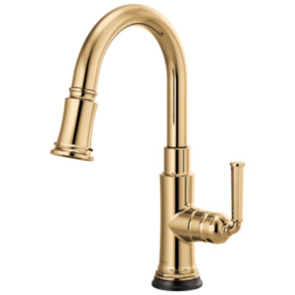 Brizo Rook®: SmartTouch® Pull-Down Prep Faucet in Polished Gold