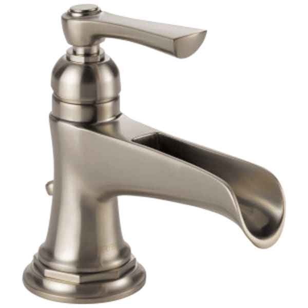 Brizo Rook®: Single-Handle Lavatory Faucet with Channel Spout 1.5 GPM in Luxe Nickel