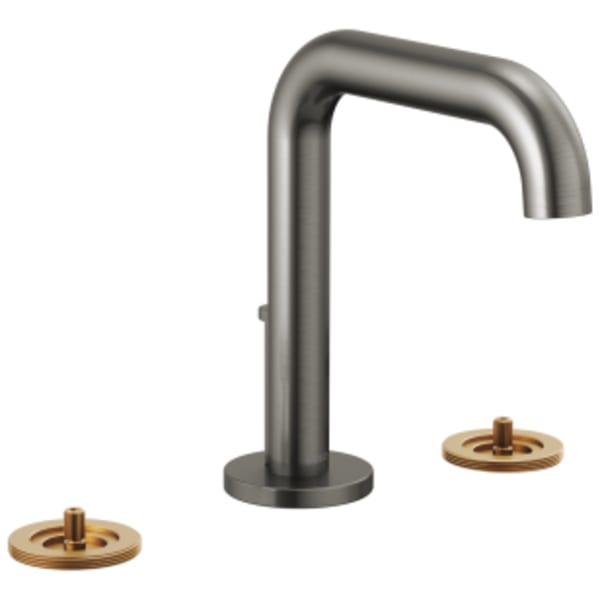 Brizo Litze® Widespread Lavatory Faucet with High Spout Less Handles Luxe Steel