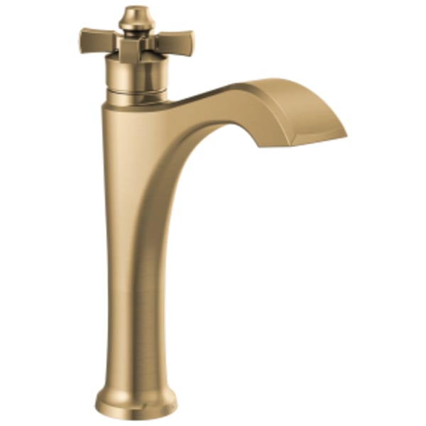 Delta Dorval™: Single Handle Mid-Height Vessel Bathroom Faucet in Champagne Bronze