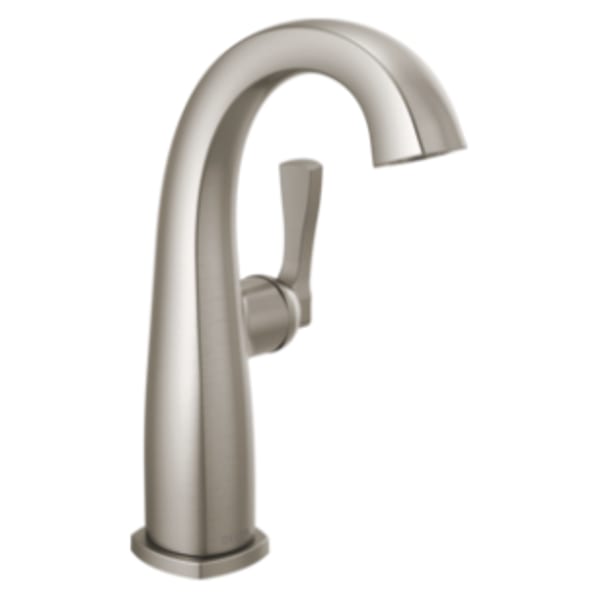 Delta Stryke® Single Handle Mid-Height Bathroom Faucet Lumicoat® Stainless