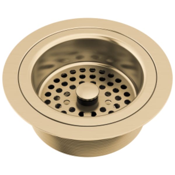 Brizo Other: Kitchen Sink Flange with Strainer in Luxe Gold