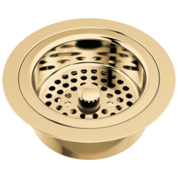Brizo Other: Kitchen Sink Flange with Strainer in Polished Gold