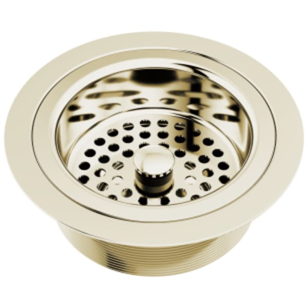 Brizo Other: Kitchen Sink Flange with Strainer in Polished Nickel