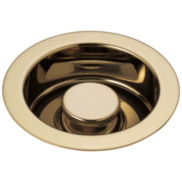 Brizo Rook®: Kitchen Disposal and Flange Stopper in Polished Gold