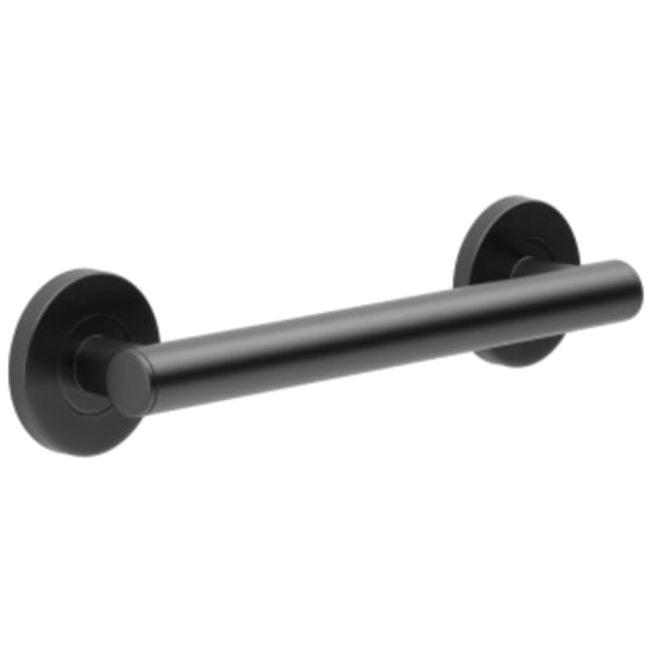 Brizo 12" Linear Round Grab Bar Matte Black