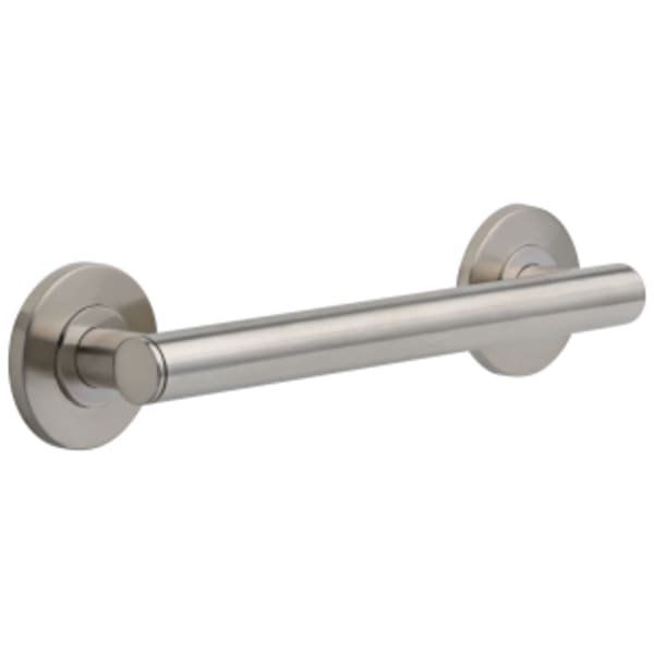 Brizo 12" Linear Round Grab Bar Luxe Nickel