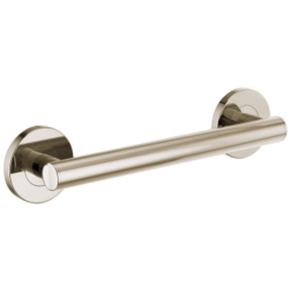 Brizo 12" Linear Round Grab Bar Polished Nickel